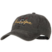 Golf Grandpa Embroidered Washed Cotton Twill Cap