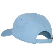 Illinois Violet with Map Embroidered Unstructured Washed Cap