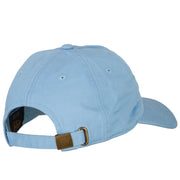 Illinois Violet with Map Embroidered Unstructured Washed Cap