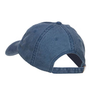 Volleyball Embroidered Washed Buckle Cap