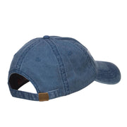 Volleyball Embroidered Washed Buckle Cap