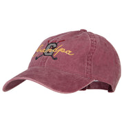 Golf Grandpa Embroidered Washed Cotton Twill Cap