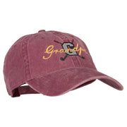 Golf Grandpa Embroidered Washed Cotton Twill Cap