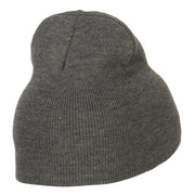 College Embroidered Knitted Short Beanie