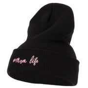 Momlife Embroidered Long Beanie