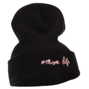 Momlife Embroidered Long Beanie