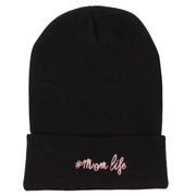 Momlife Embroidered Long Beanie