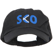 Scotland SCO Flag Embroidered Low Profile Cap