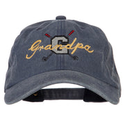 Golf Grandpa Embroidered Washed Cotton Twill Cap