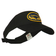 Oak Leaf Captain Military Patched Sun Visor