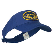 Oak Leaf Captain Military Patched Sun Visor