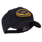 Oak Leaf Oval Shape Military Patch Cap