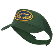 Oak Leaf Captain Military Patched Sun Visor