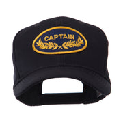 Oak Leaf Oval Shape Military Patch Cap