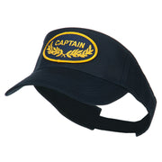 Oak Leaf Captain Military Patched Sun Visor