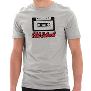 Old School Mixtape Graphic Design Short Sleeve Cotton Jersey T-Shirt