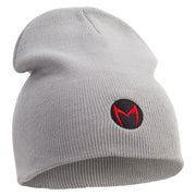 Cartoon Force Logo Embroidered 8 inch Acrylic Short Blank Beanie - Grey OSFM