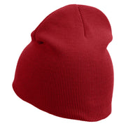 Cartoon Force Logo Embroidered 8 inch Acrylic Short Blank Beanie - Red OSFM