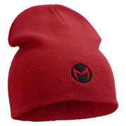 Cartoon Force Logo Embroidered 8 inch Acrylic Short Blank Beanie - Red OSFM