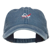 Mini NASA Logo Embroidered Washed Cap