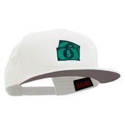 Dollar Bills Embroidered Prostyle Snapback