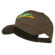 USA State Oklahoma Mistletoe Embroidered Low Profile Cap