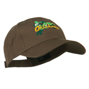 USA State Oklahoma Mistletoe Embroidered Low Profile Cap