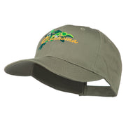 USA State Oklahoma Mistletoe Embroidered Low Profile Cap