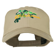 USA State Oklahoma Mistletoe Embroidered Low Profile Cap