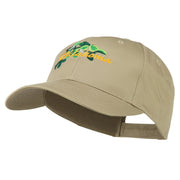 USA State Oklahoma Mistletoe Embroidered Low Profile Cap