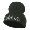 Let's Go Haunting Embroidered Long Beanie