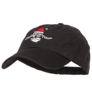 Santa Coming Town Embroidered Low Cap