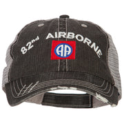 US Army 82nd Airborne Embroidered Low Profile Cotton Mesh Cap