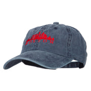 Boston Skyline Embroidered Washed Cotton Twill Cap