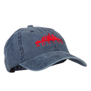 Boston Skyline Embroidered Washed Cotton Twill Cap