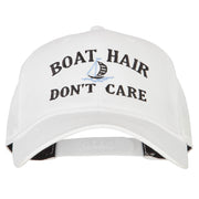 Boat Hair Don't Care Embroidered Solid Cotton Pro Cap