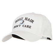 Boat Hair Don't Care Embroidered Solid Cotton Pro Cap