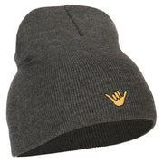 Mini Hang Loose Embroidered Short Beanie