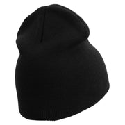 Wiccan Symbol Embroidered 8 inch Acrylic Short Blank Beanie - Black OSFM