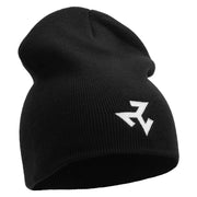 Wiccan Symbol Embroidered 8 inch Acrylic Short Blank Beanie - Black OSFM