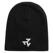 Wiccan Symbol Embroidered 8 inch Acrylic Short Blank Beanie - Black OSFM