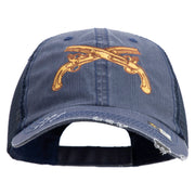 U.S. Army Military Police Insignia Embroidered Low Profile Special Cotton Mesh Cap - Navy OSFM