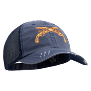U.S. Army Military Police Insignia Embroidered Low Profile Special Cotton Mesh Cap - Navy OSFM