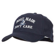 Boat Hair Don't Care Embroidered Solid Cotton Pro Cap