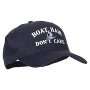 Boat Hair Don't Care Embroidered Solid Cotton Pro Cap