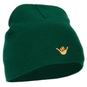 Mini Hang Loose Embroidered Short Beanie