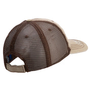 U.S. Army Military Police Insignia Embroidered Low Profile Special Cotton Mesh Cap - khaki-brown OSFM