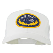 US Navy Retired Emblem Patched Mesh Cap