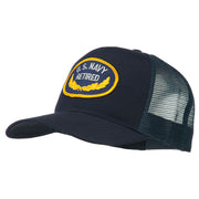 US Navy Retired Emblem Patched Mesh Cap