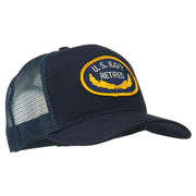 US Navy Retired Emblem Patched Mesh Cap